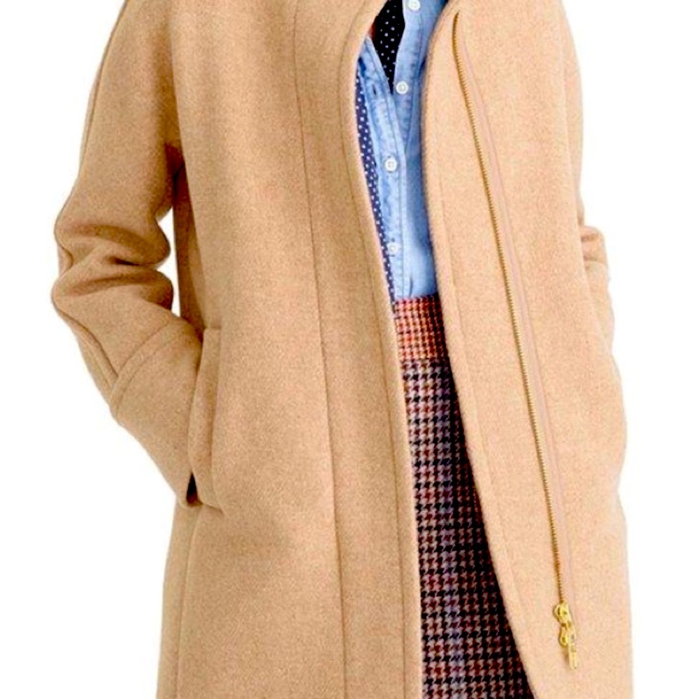 J.Crew Cocoon Wool Coat In Tan Camel Color - image 2